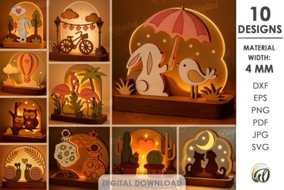 Valentines Day Led Stands Bundle 137143469 (1) Creativo Digital